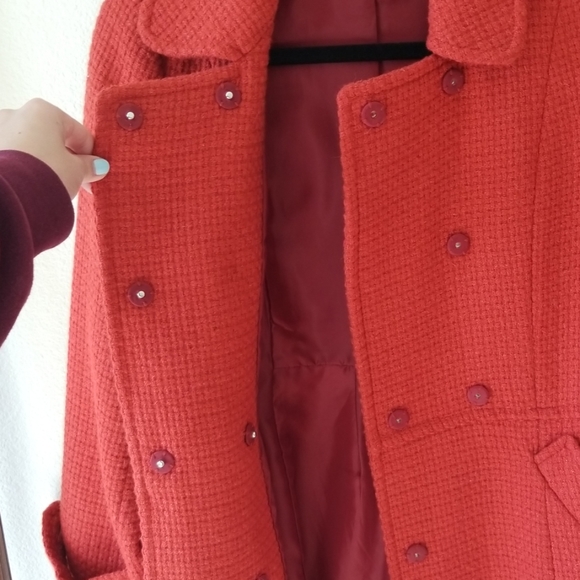 Olive des Olive Burnt Orange Coat - Picture 3 of 5